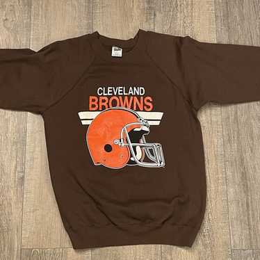 RARE Vintage 1971 Snoopy Cleveland Browns Raglan Crewneck