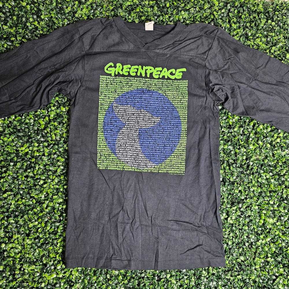 2 VINTAGE Greenpeace Whale Sun Thats a Great Idea… - image 6