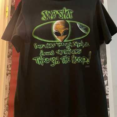 Vintage Space Alien Basketball Tee