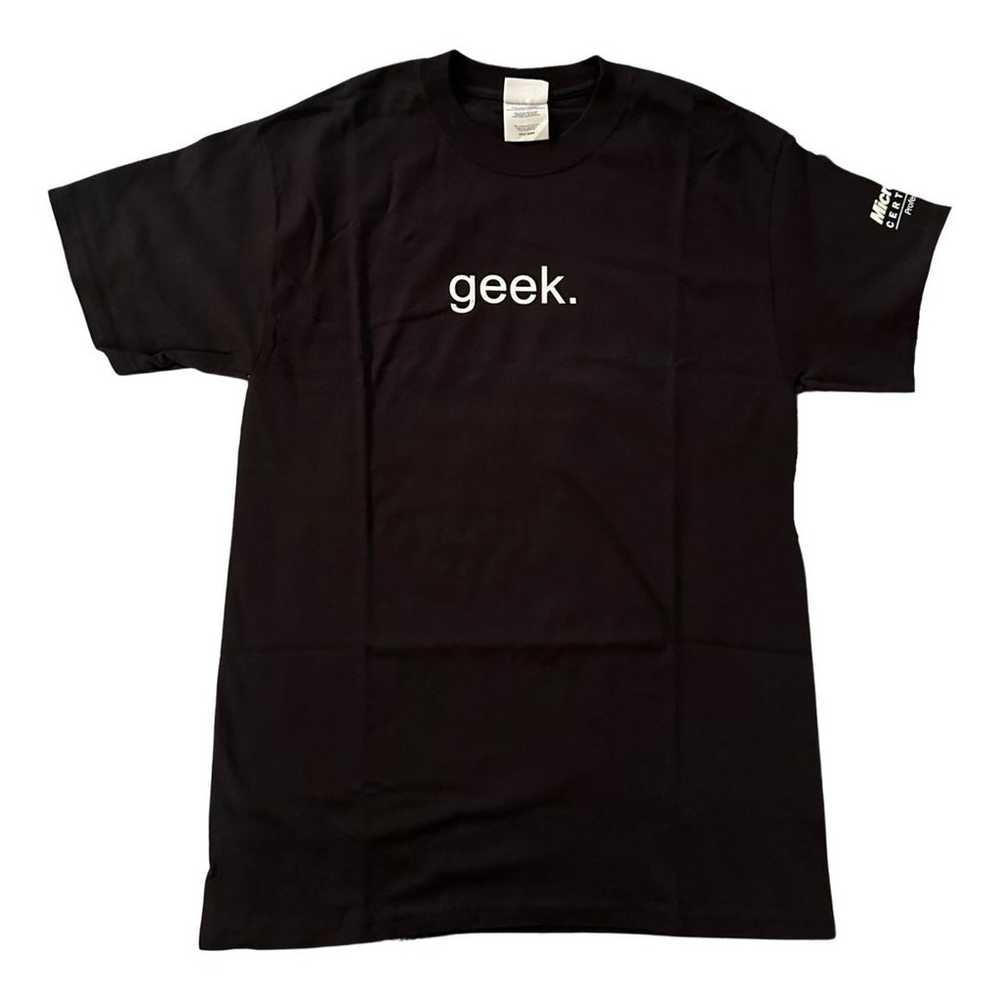 Vintage 2000s Microsoft Certified Geek Minimalist… - image 1