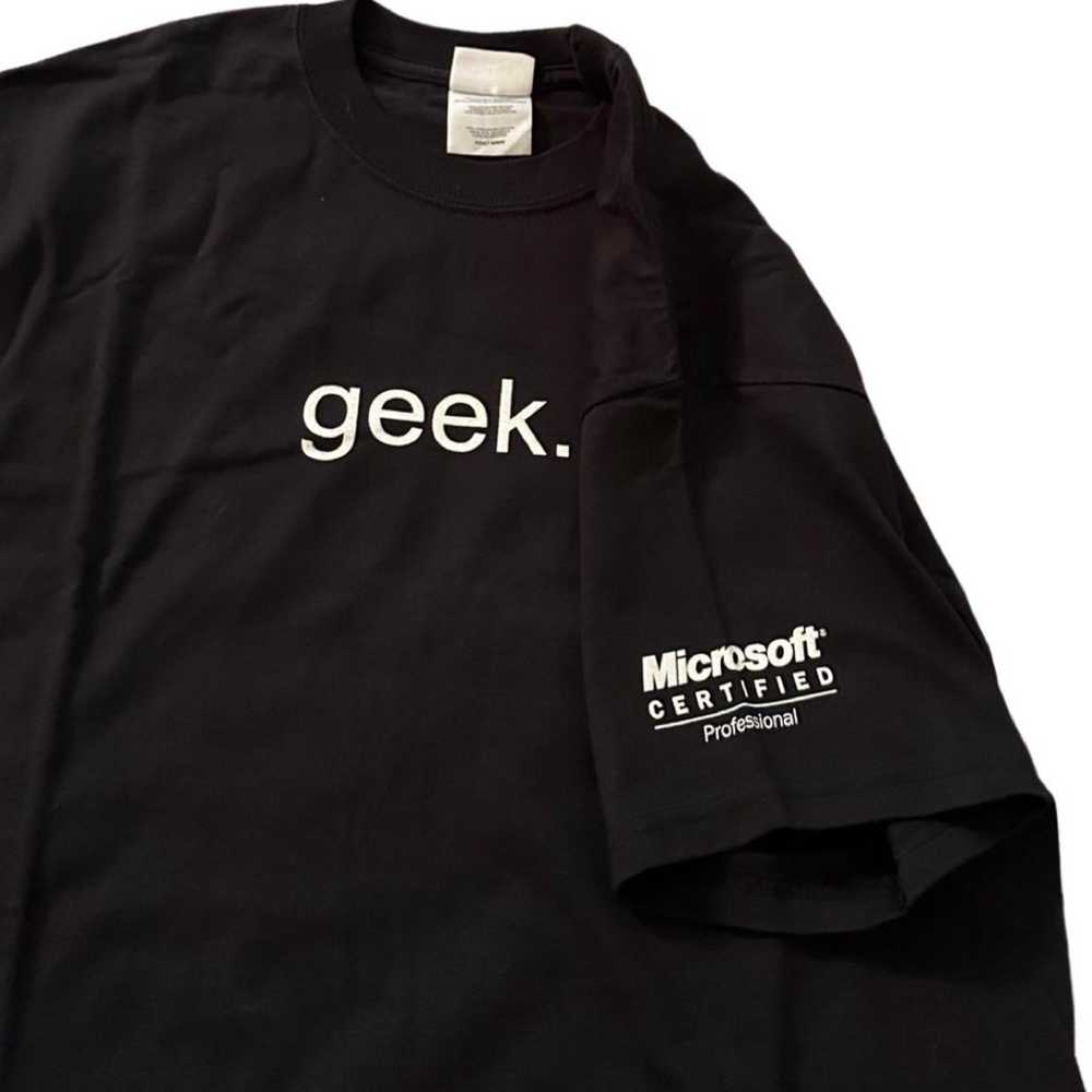 Vintage 2000s Microsoft Certified Geek Minimalist… - image 5