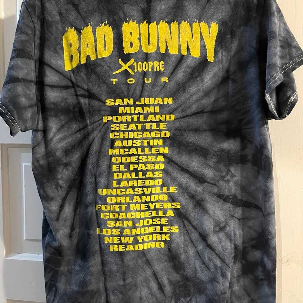 Rare Bad Bunny X100pre Tie Dye Tour Concert T Shi… - image 4