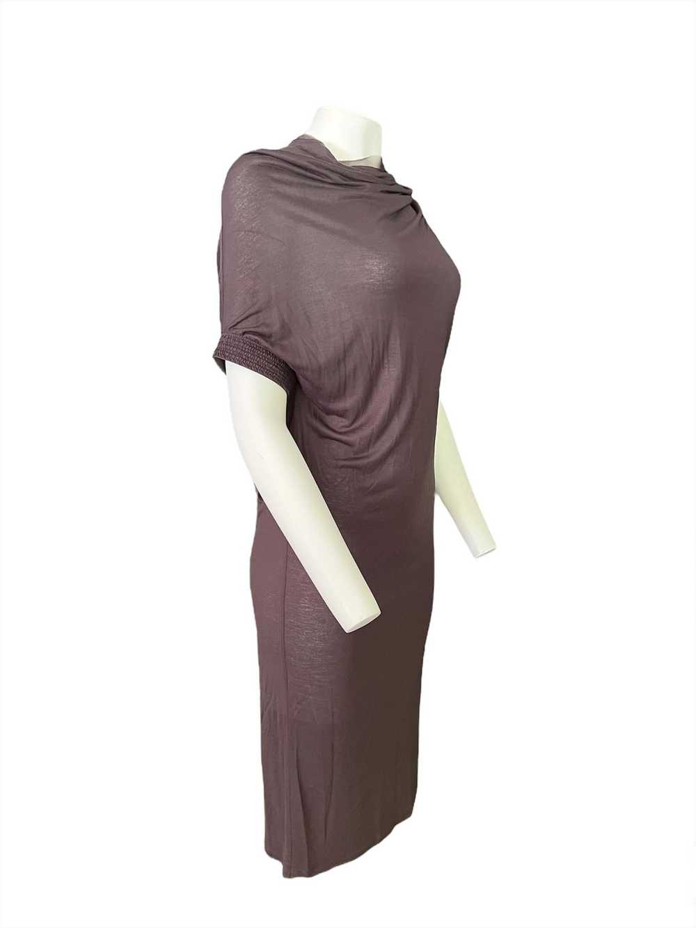 Vintage Lanvin Paris Brown Midi Dress, Size Small - image 10