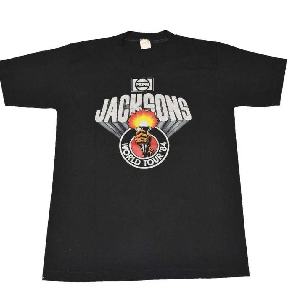 Vintage 1984 The Jacksons Tour T-shirt - image 1