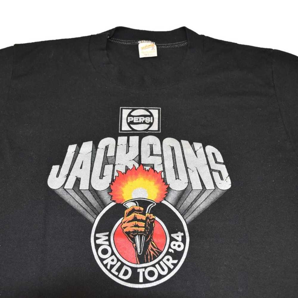 Vintage 1984 The Jacksons Tour T-shirt - image 2