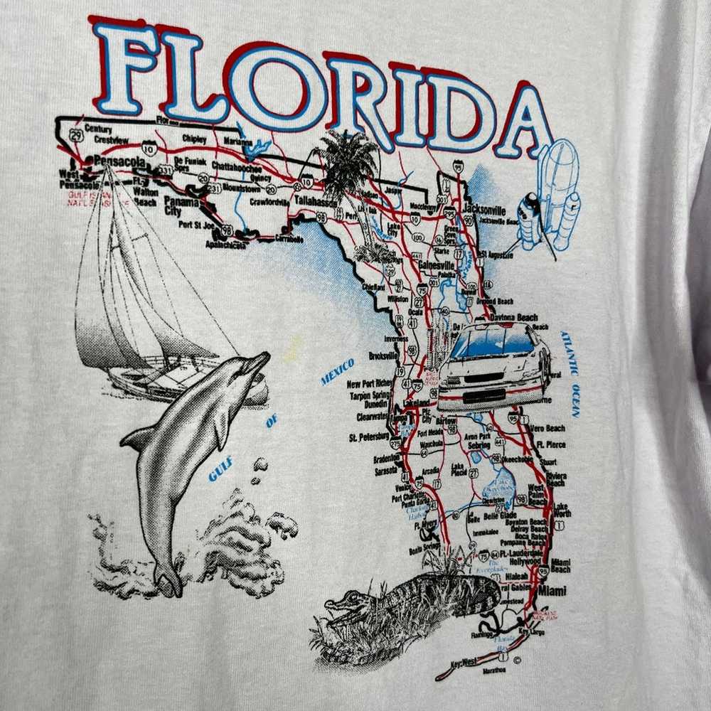 Anvil Unisex Lavender Florida Map Logo TShirt Siz… - image 5