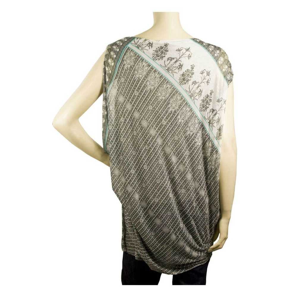 Yigal Azrouel Gray Floral One Shoulder Oversize L… - image 2