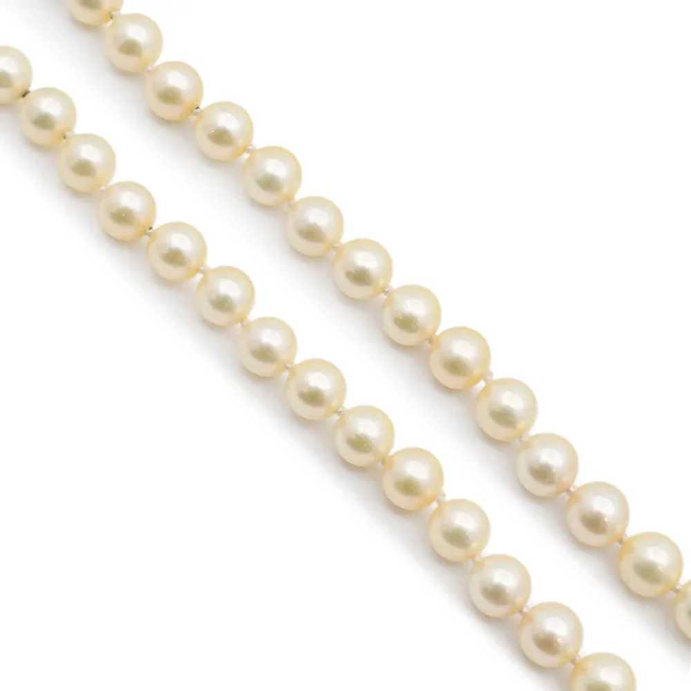 Ladies Vintage Natural Pearl Beads Cocktail Chain… - image 2