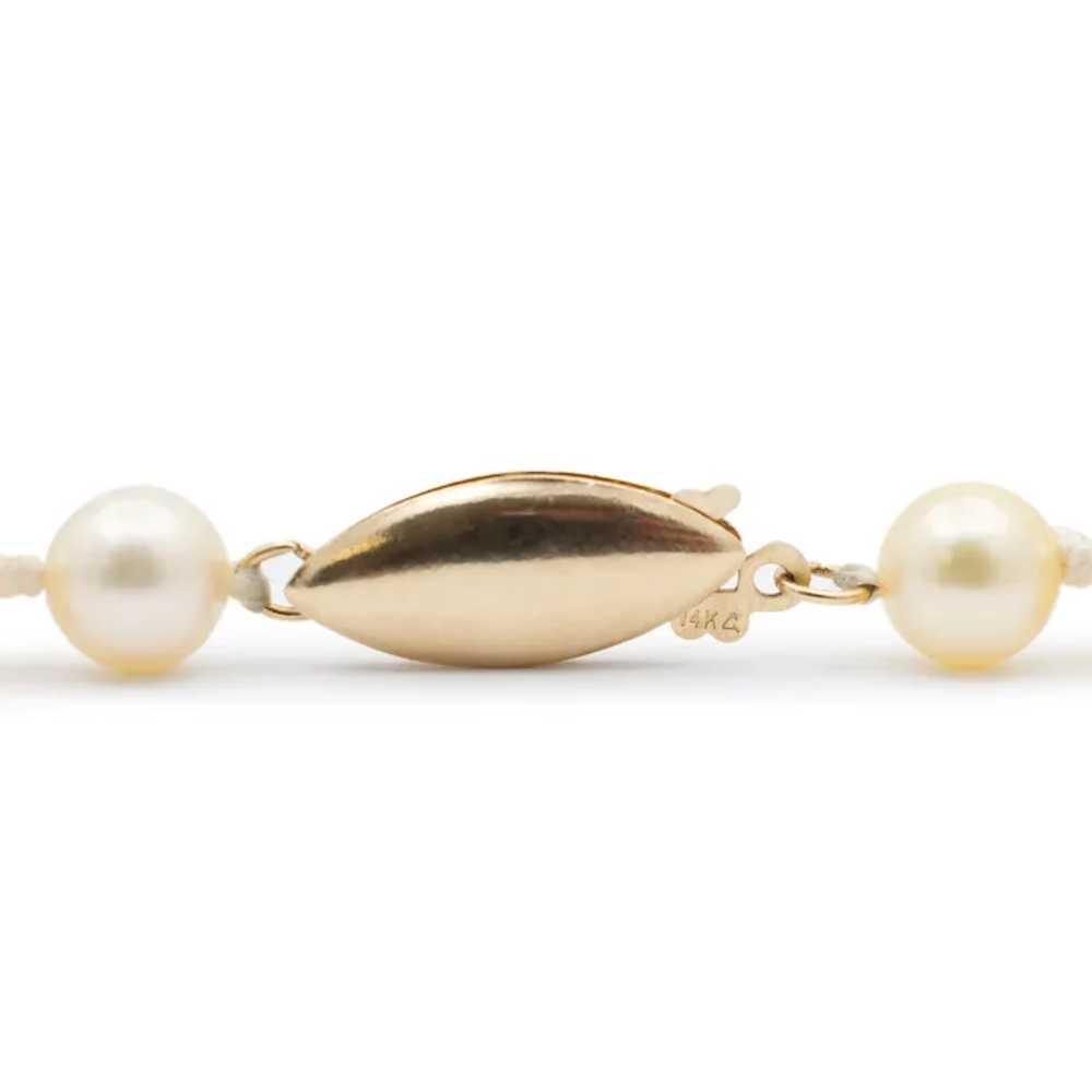 Ladies Vintage Natural Pearl Beads Cocktail Chain… - image 5