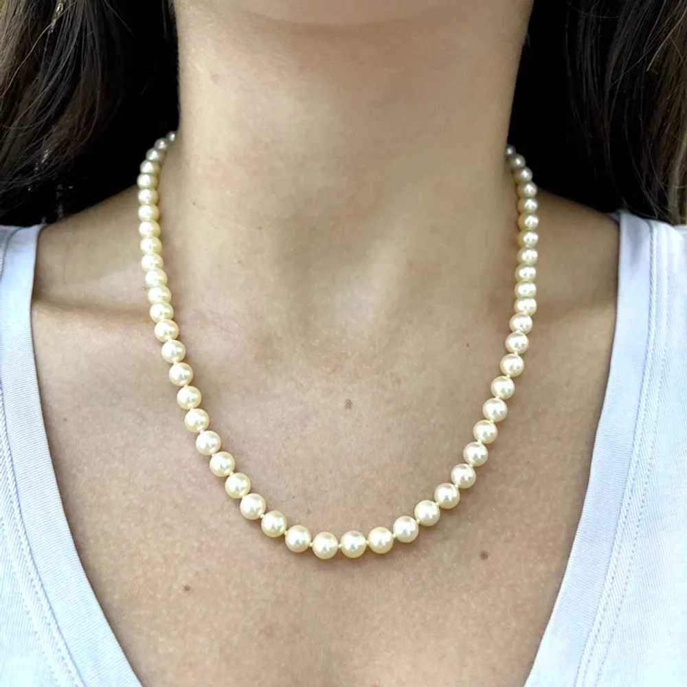 Ladies Vintage Natural Pearl Beads Cocktail Chain… - image 6