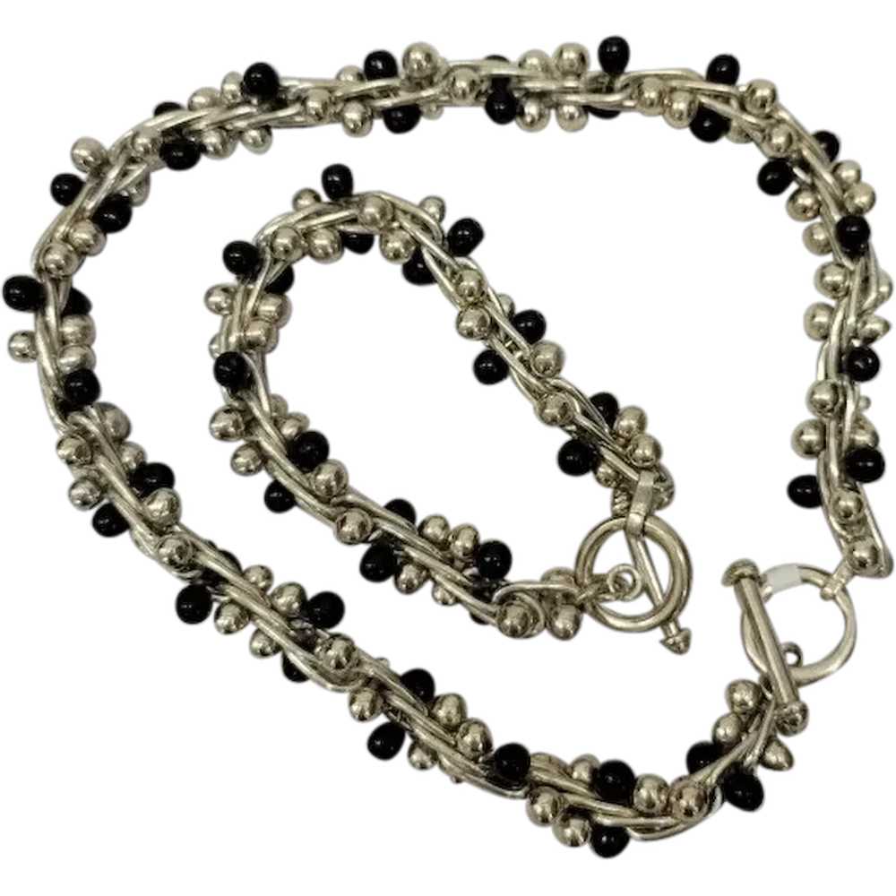 Vintage Sophisticated Choker Necklace/Bracelet St… - image 1