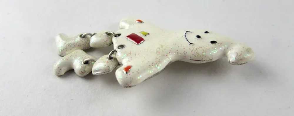 Snowman Pin With Moveable Legs - image 9