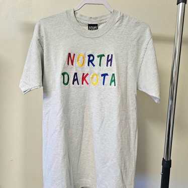 Vintage Ackley Moods North Dakota All-Embroidered… - image 1