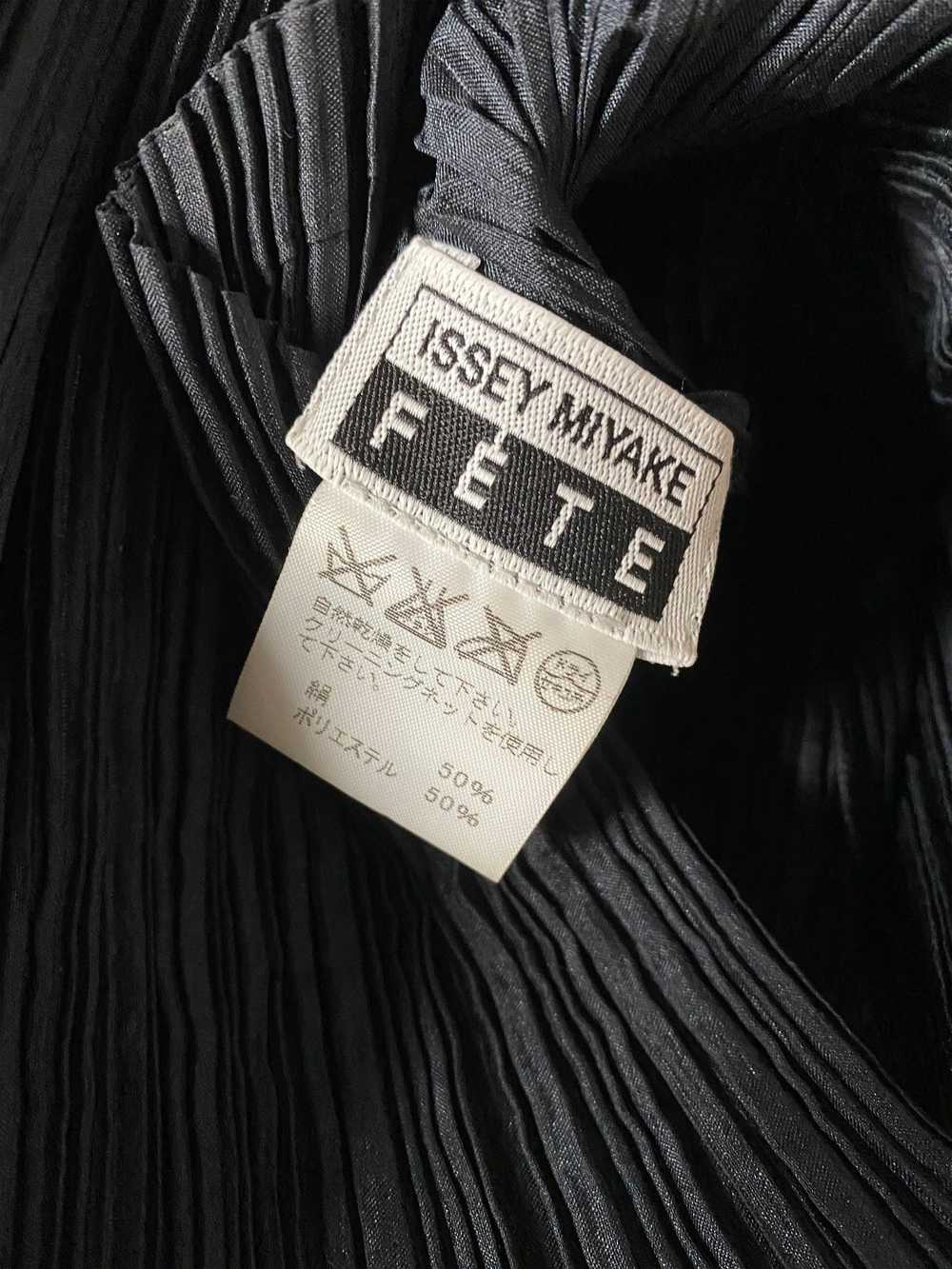 Issey Miyake Fete Black Short Sleeves Maxi Dress,… - image 5