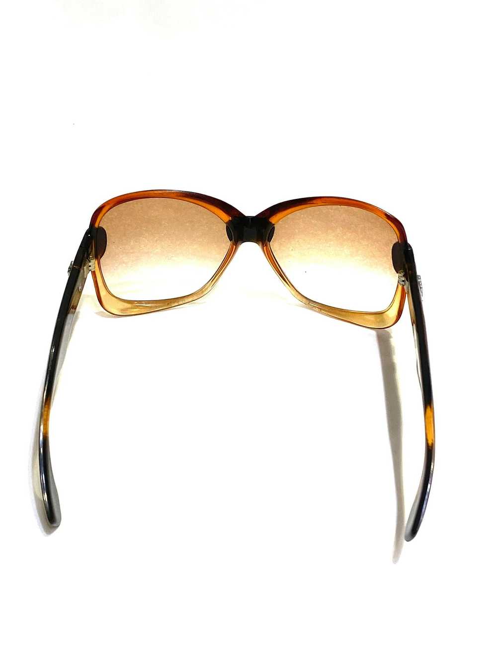 Vintage YSL Brown and Black Square Sunglasses - image 2