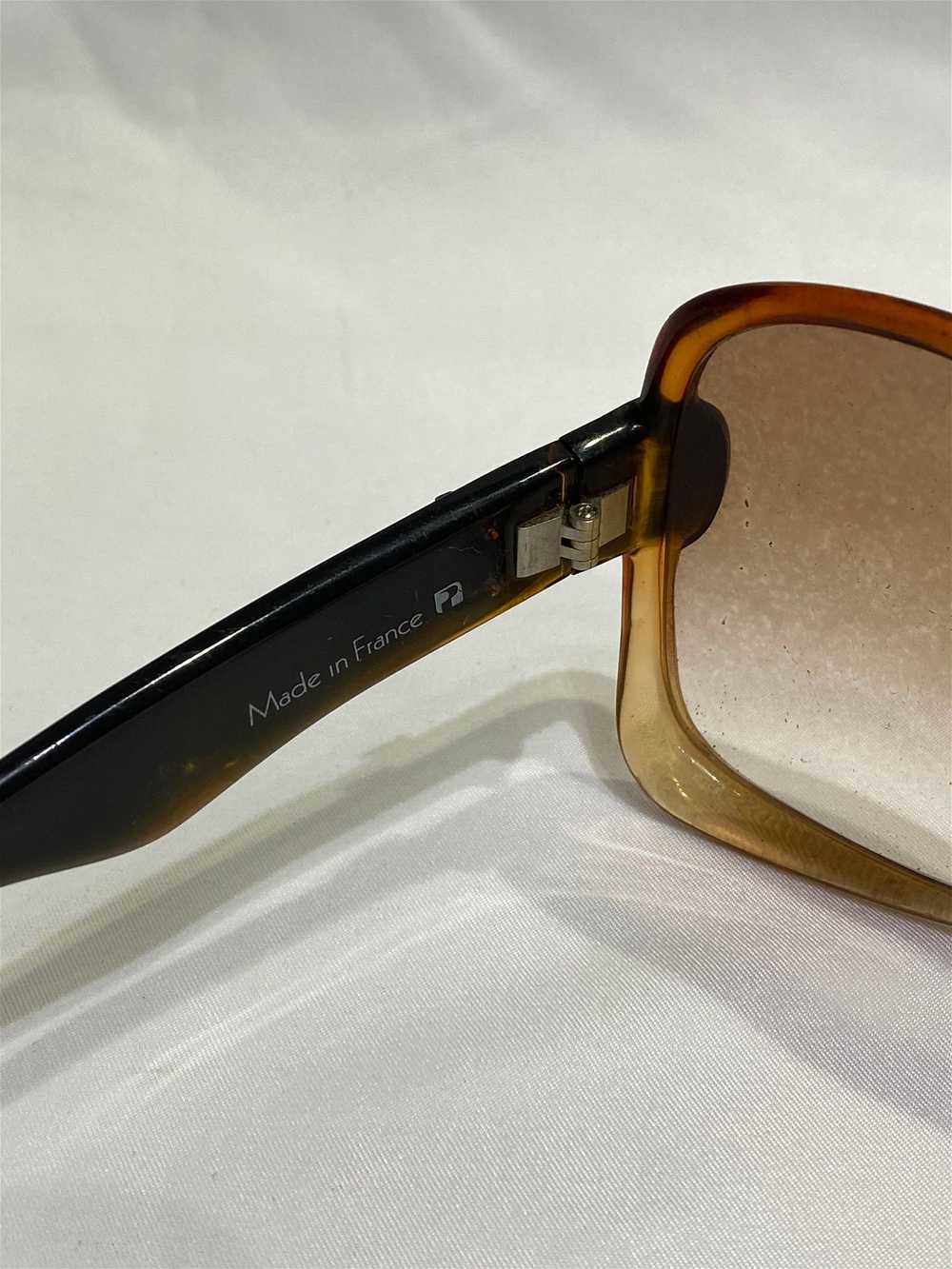 Vintage YSL Brown and Black Square Sunglasses - image 4