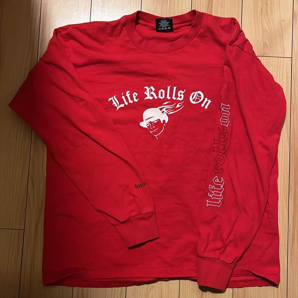 Hurley life goes on red long sleeve - image 1