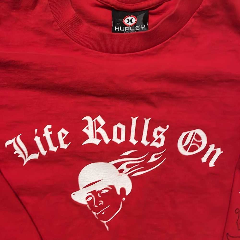Hurley life goes on red long sleeve - image 2