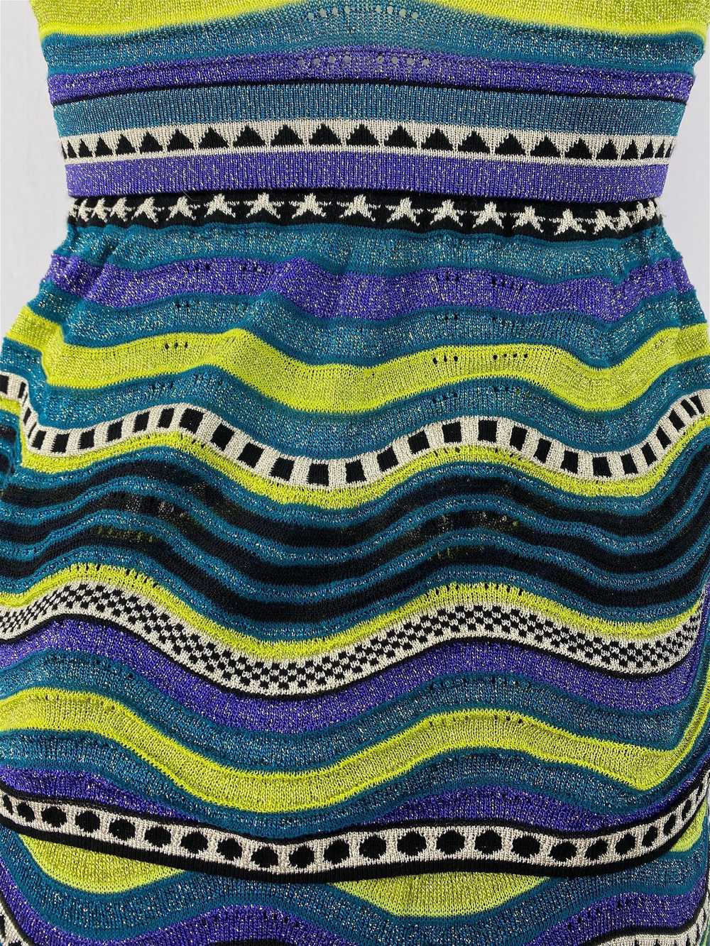 Vintage M MIssoni Multicolor Striped Knit Top and… - image 10
