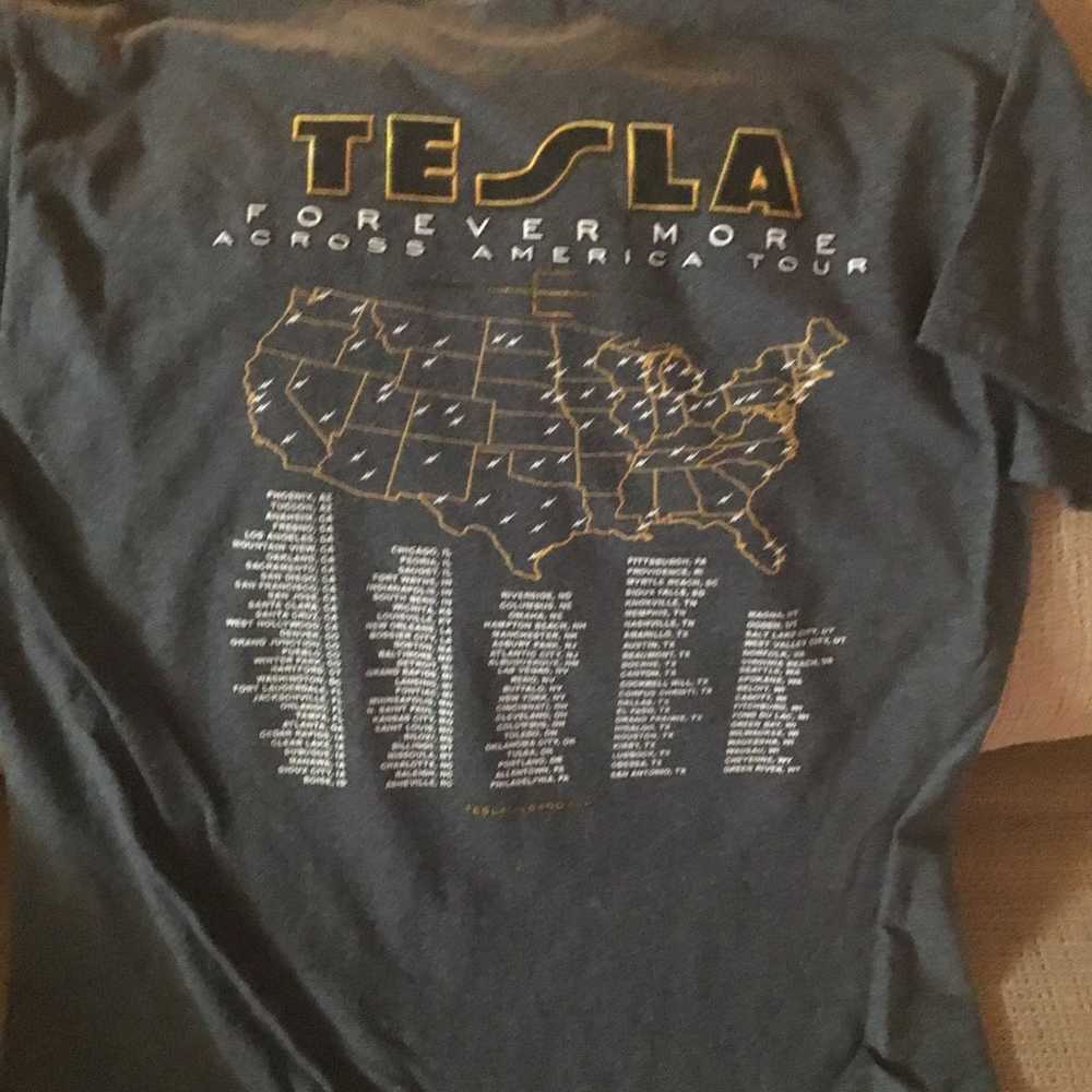 Vintage Tesla concert t-shirt - image 2