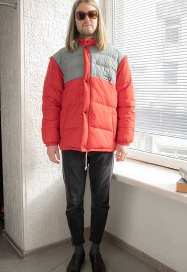 Vintage 80's Red Puffer Padded Winter Jacket - image 1