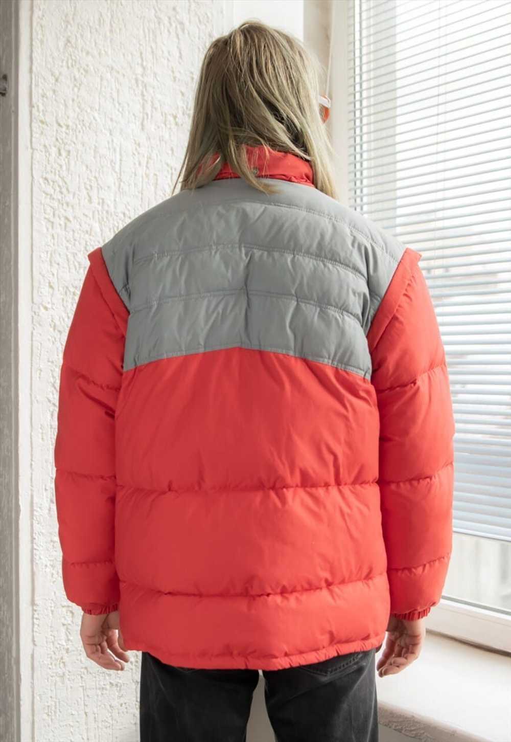 Vintage 80's Red Puffer Padded Winter Jacket - image 2