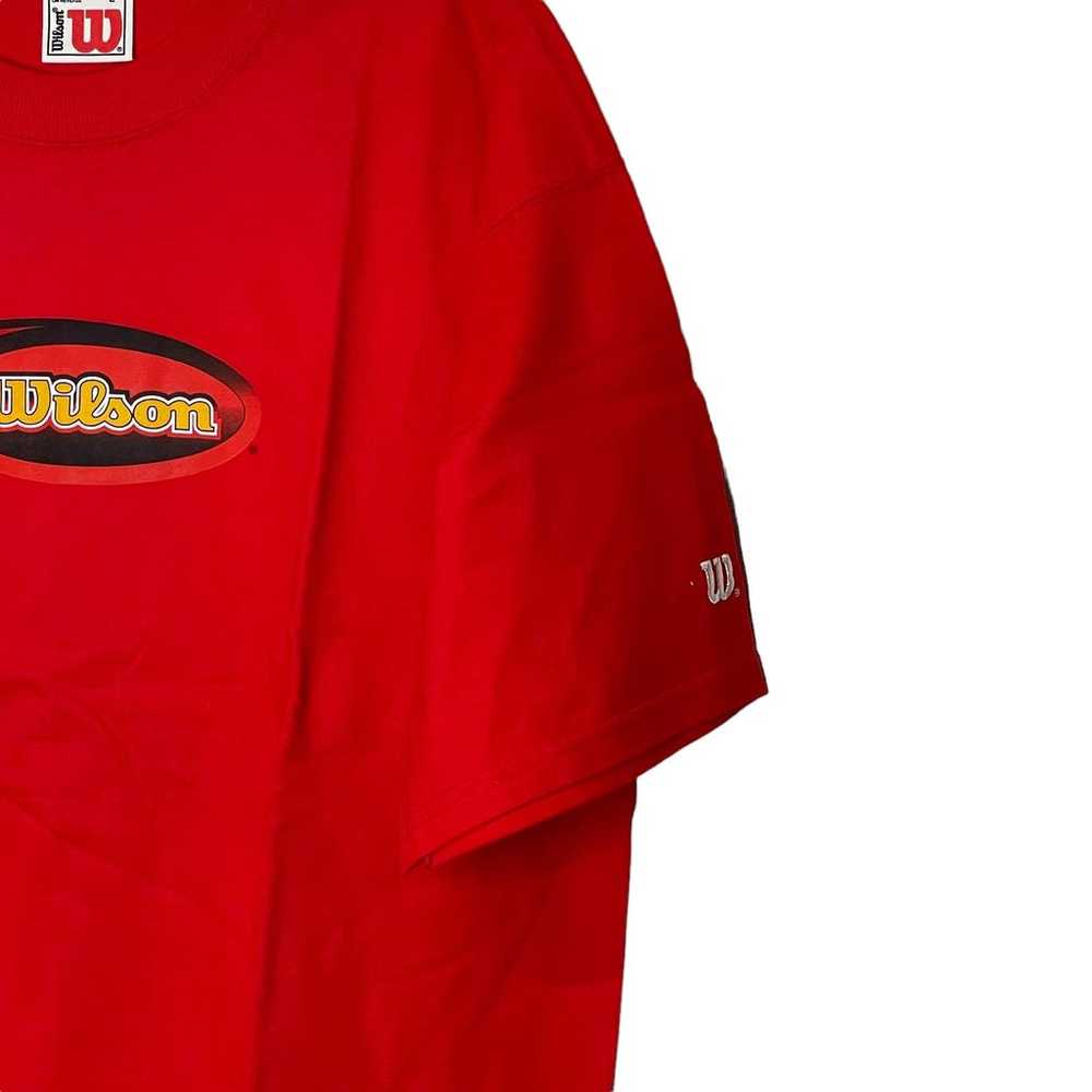 Wilson Vintage Red T-Shirt Men Large Oversized Te… - image 3