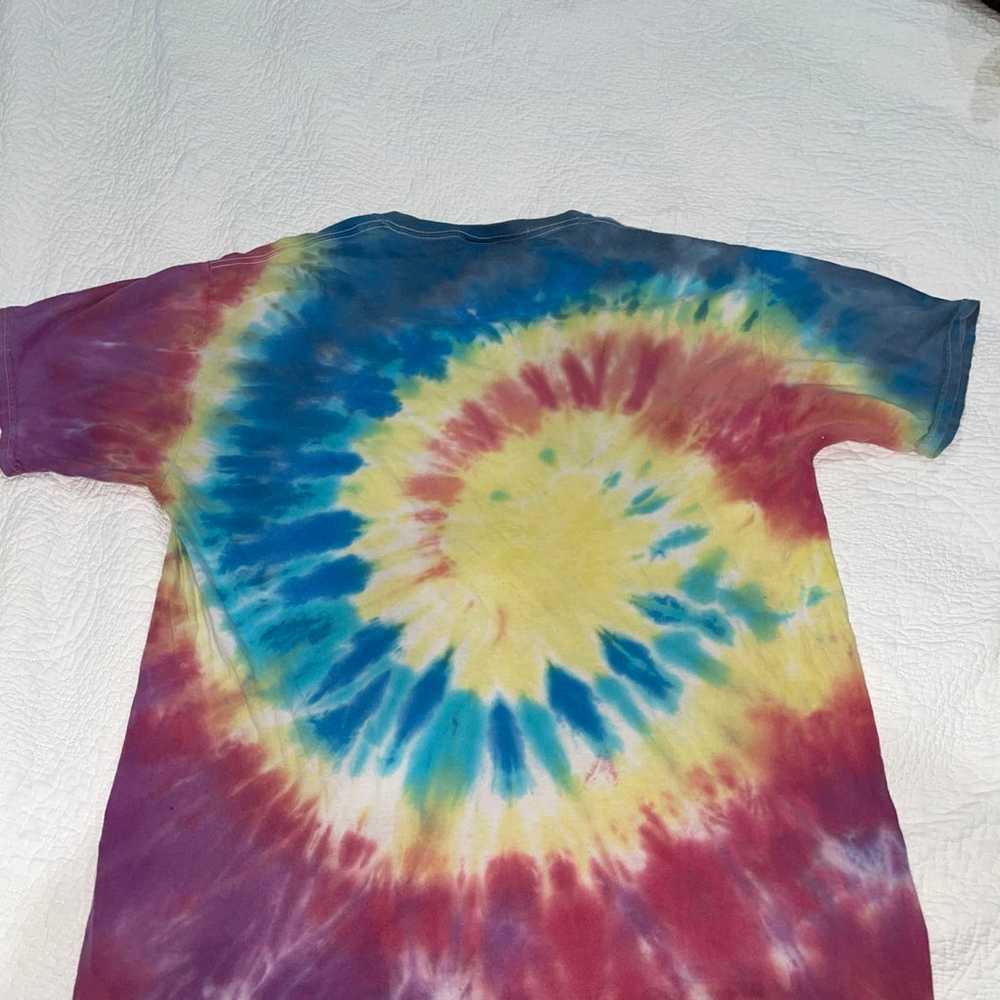 psychedelic tye dye cat shirt - image 5