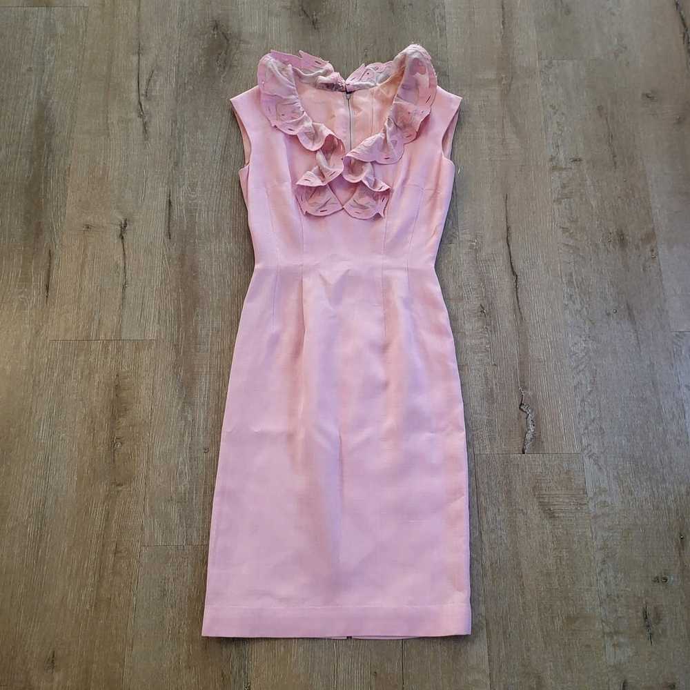 Vintage Pink Dress with Ruffles - image 1
