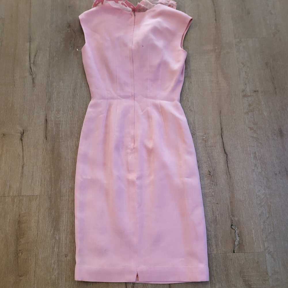 Vintage Pink Dress with Ruffles - image 2