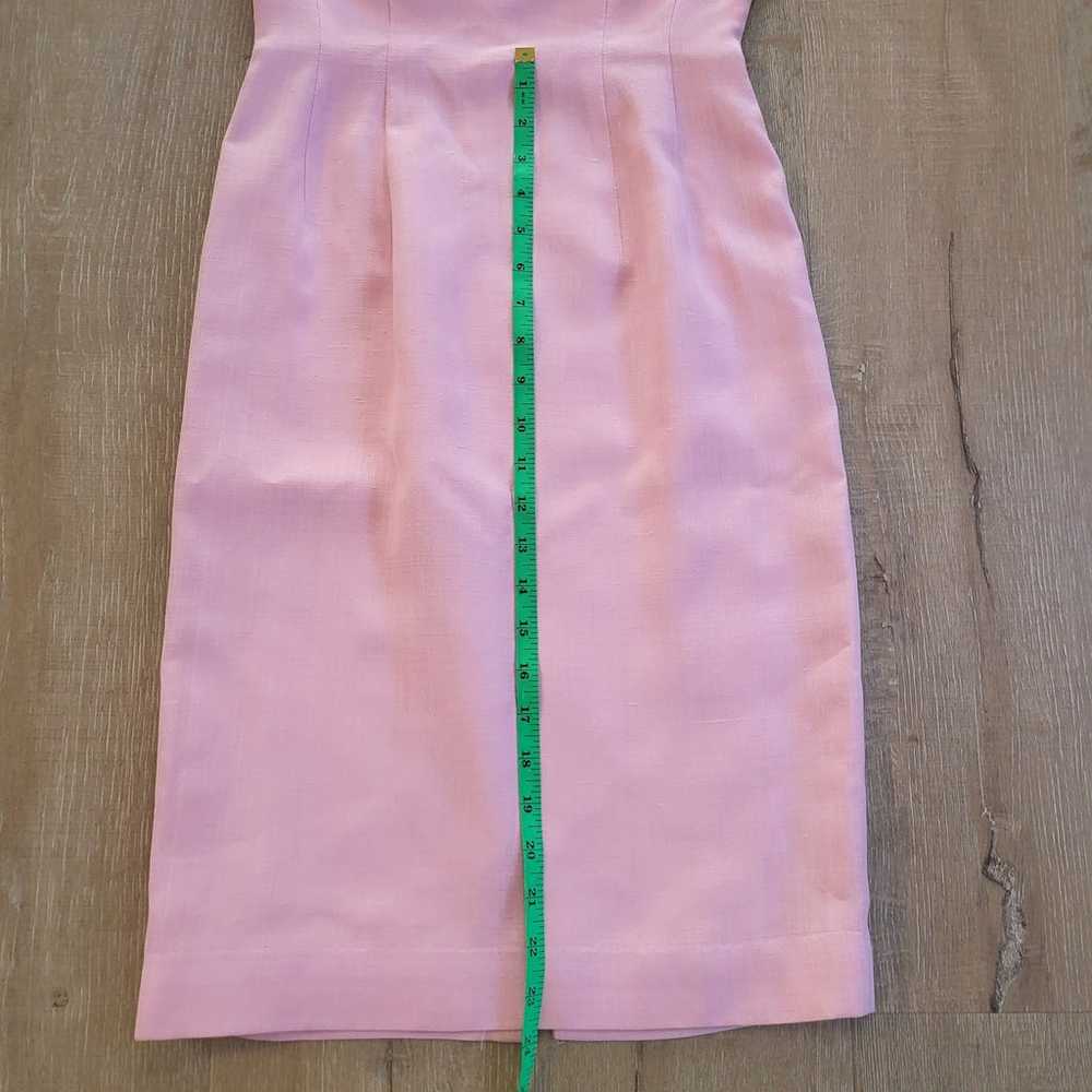 Vintage Pink Dress with Ruffles - image 3