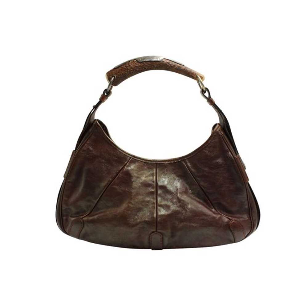 YVES SAINT LAURENT YSL Brown Vintage Bag - Wooden… - image 1