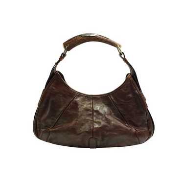 YVES SAINT LAURENT YSL Brown Vintage Bag - Wooden… - image 1