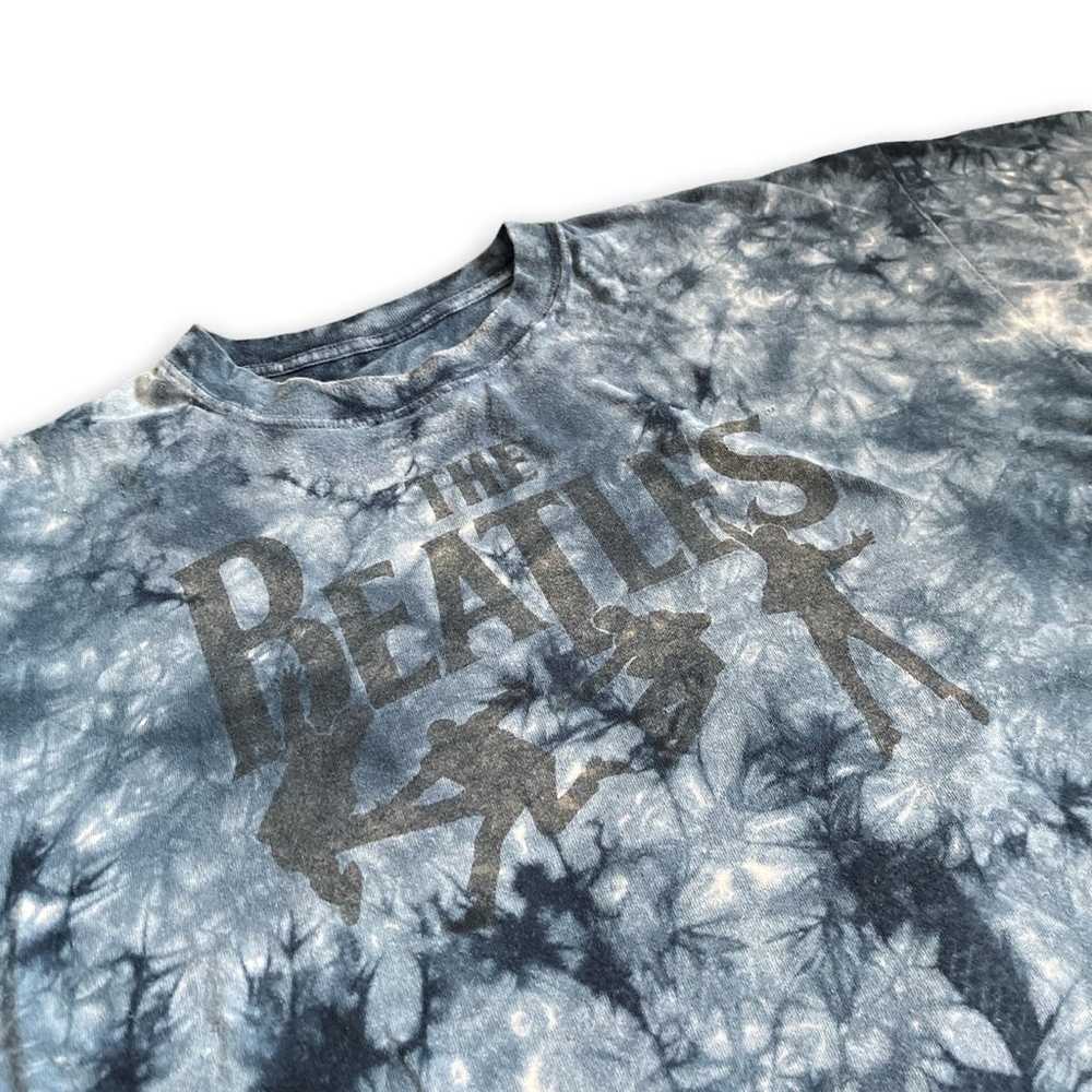 Dark Blue Tye Dye The Beatles Crewneck T Shirt - image 2