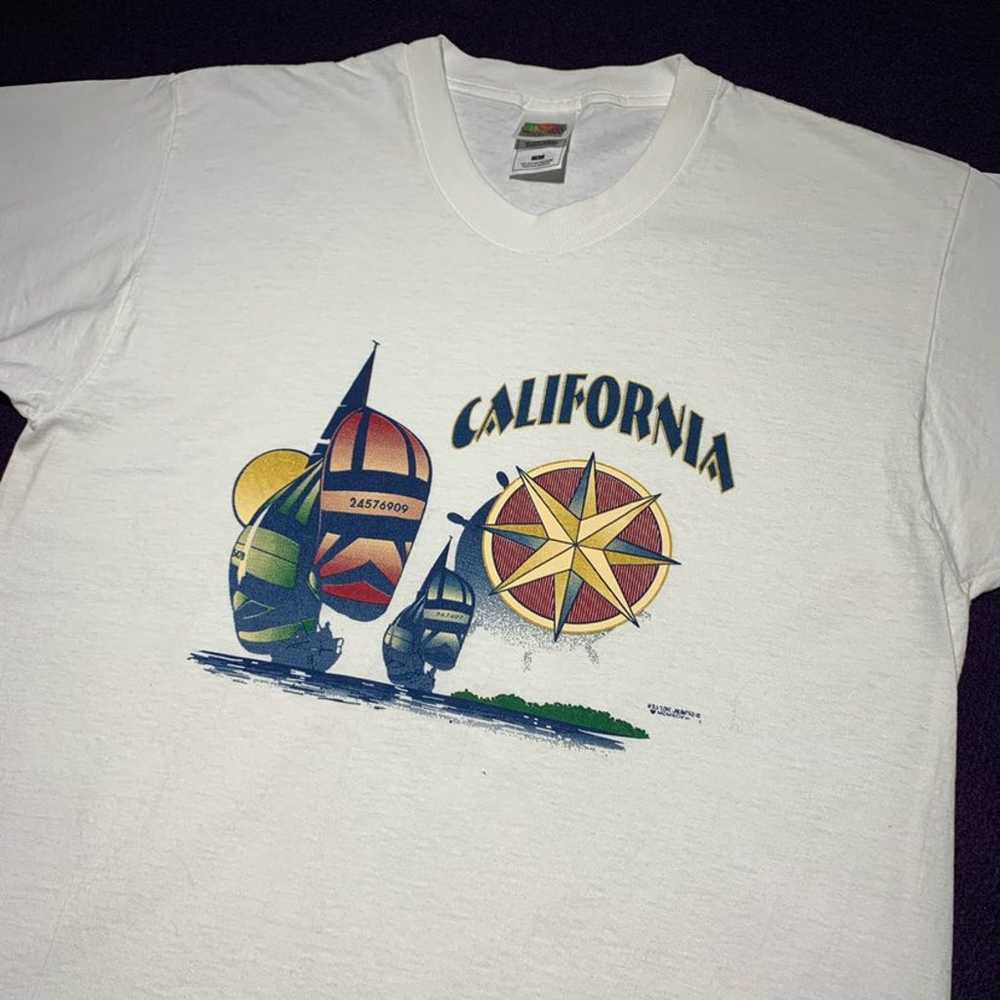 90s vintage California sail boat t-shirt - image 3
