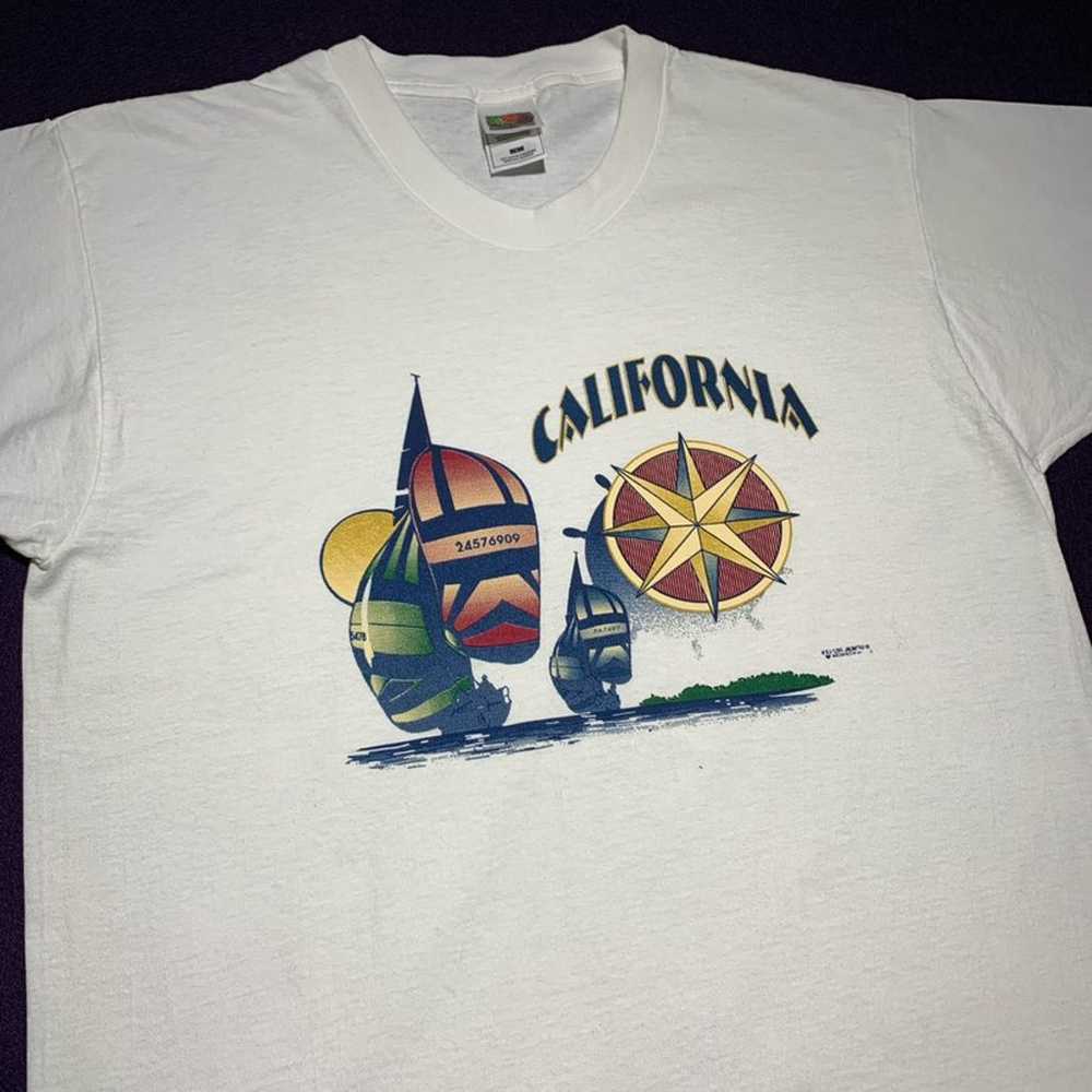 90s vintage California sail boat t-shirt - image 4