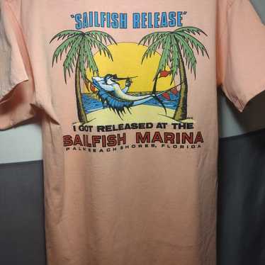 Vintage sailfish marina t shirt - image 1