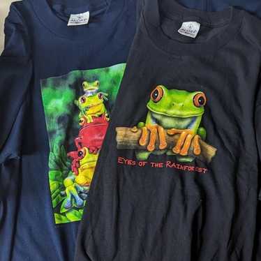 Two (2) Vintage Alore Tree Frog Shirts - Made in … - image 1