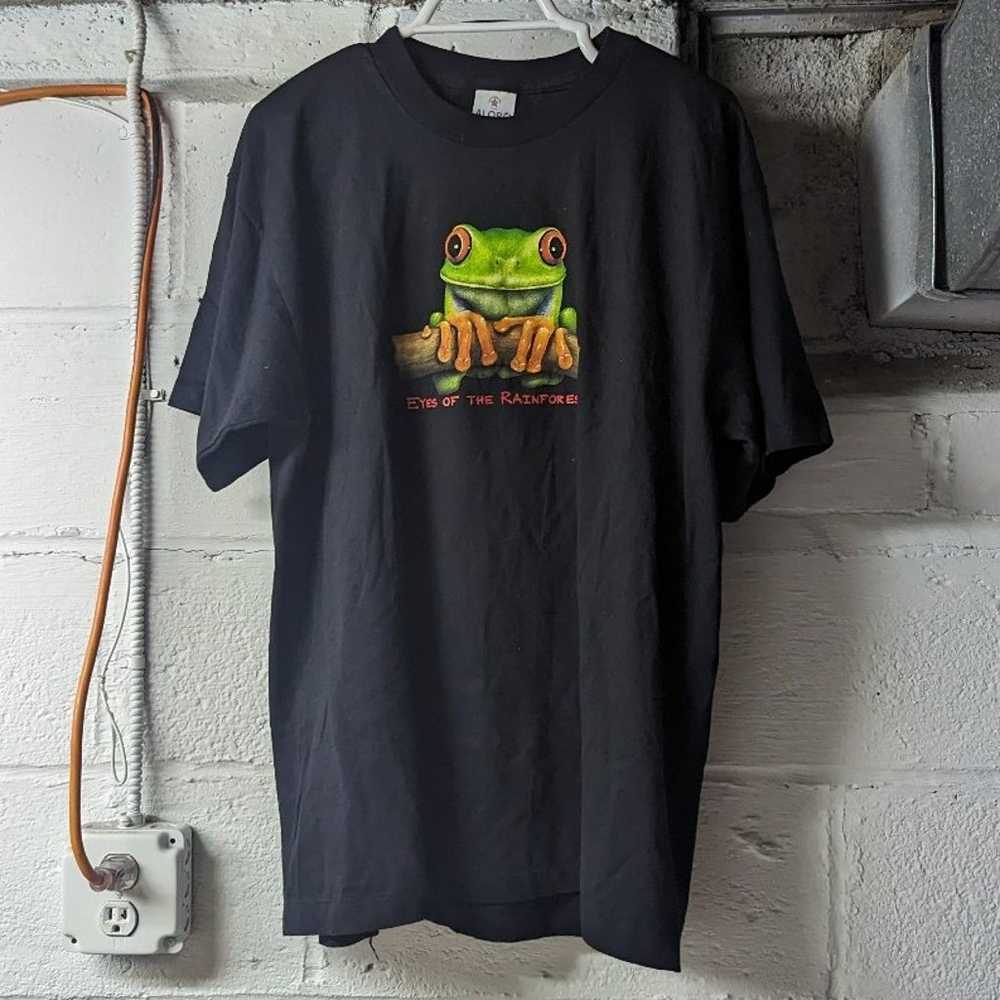 Two (2) Vintage Alore Tree Frog Shirts - Made in … - image 4