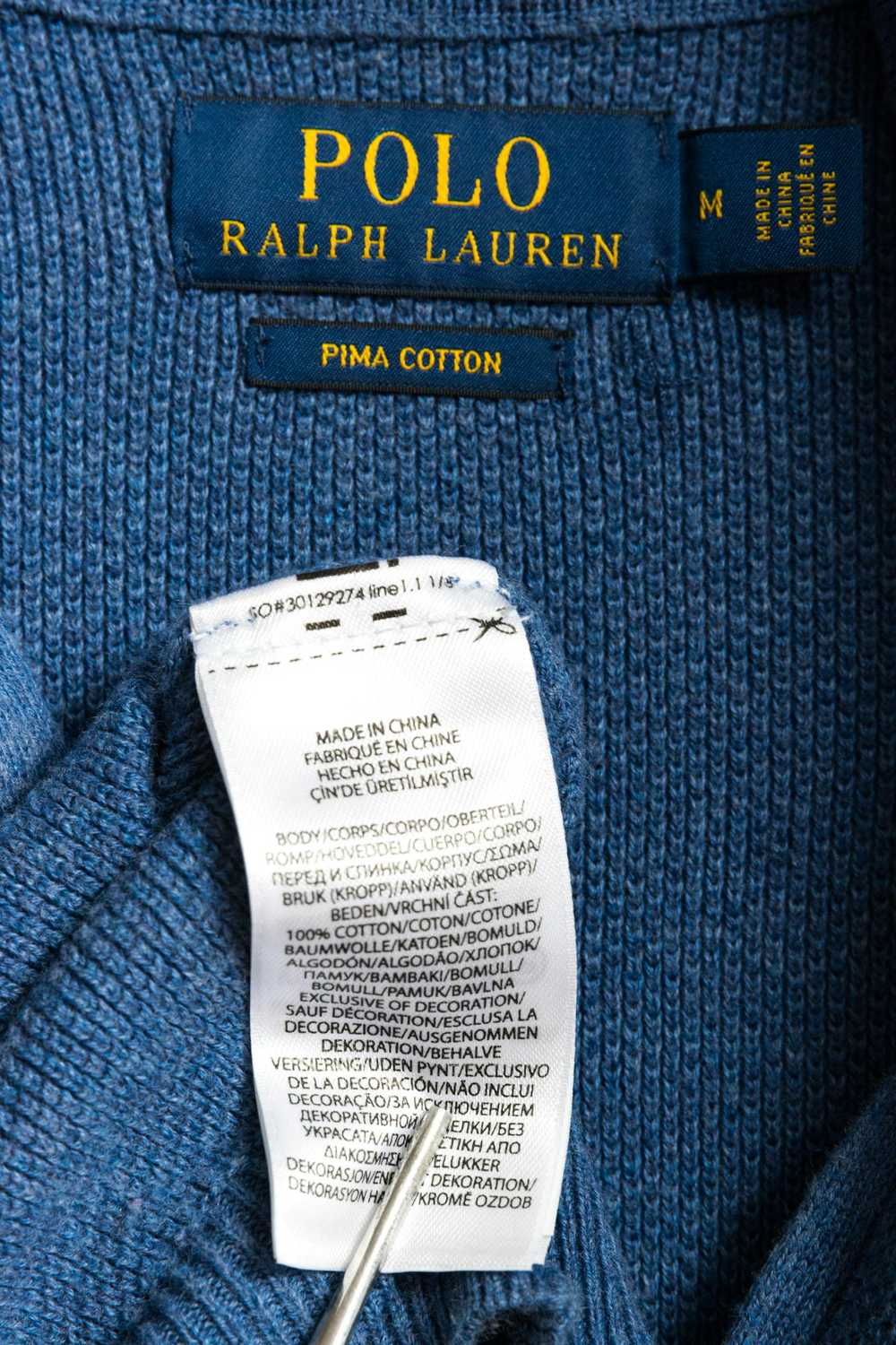 Polo Ralph Lauren Polo Ralph Lauren Blue Pima Cot… - image 6