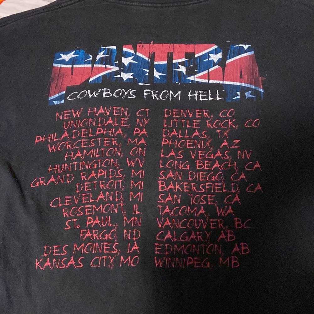 Vintage Pantera Cowboys from Hell 2001 Tour T-Shi… - image 2