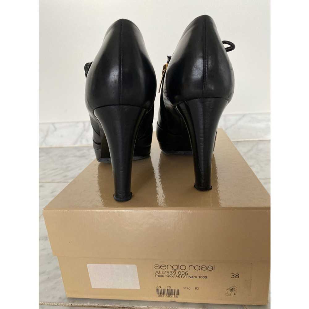 Sergio Rossi Pumps/Peeptoes Leather in Black - image 2