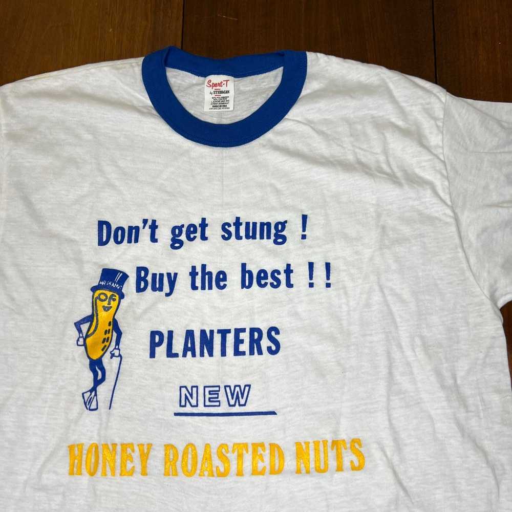 PLANTERS PEANUT VINTAGE T SHIRT 1985 HONEY ROASTE… - image 2