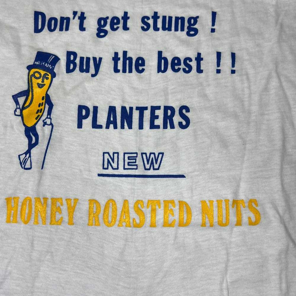 PLANTERS PEANUT VINTAGE T SHIRT 1985 HONEY ROASTE… - image 4