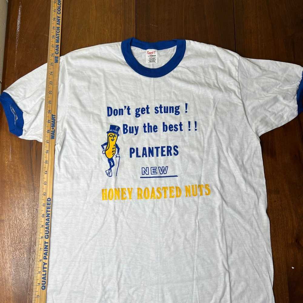 PLANTERS PEANUT VINTAGE T SHIRT 1985 HONEY ROASTE… - image 5