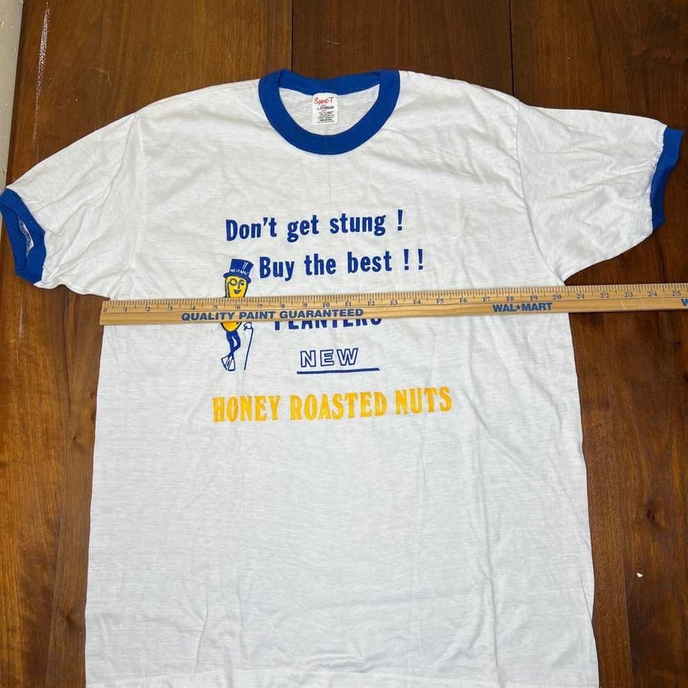 PLANTERS PEANUT VINTAGE T SHIRT 1985 HONEY ROASTE… - image 6