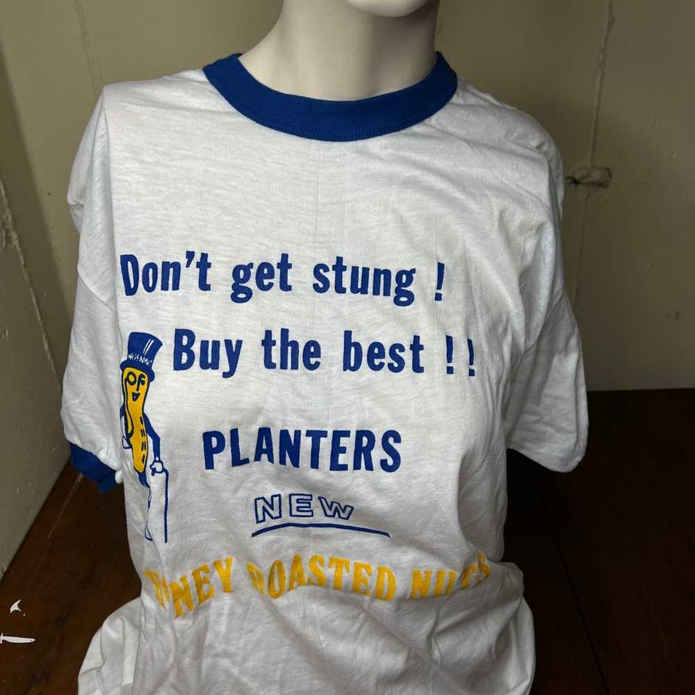 PLANTERS PEANUT VINTAGE T SHIRT 1985 HONEY ROASTE… - image 7