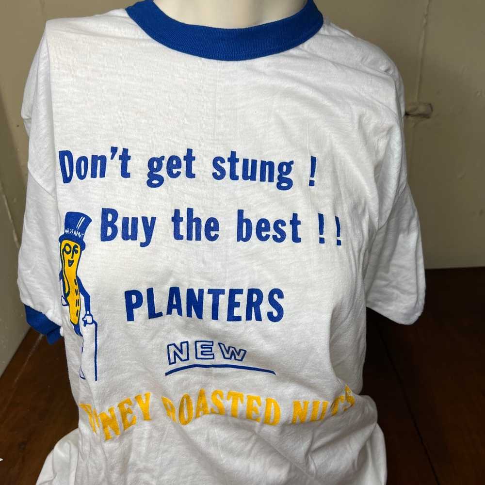 PLANTERS PEANUT VINTAGE T SHIRT 1985 HONEY ROASTE… - image 9