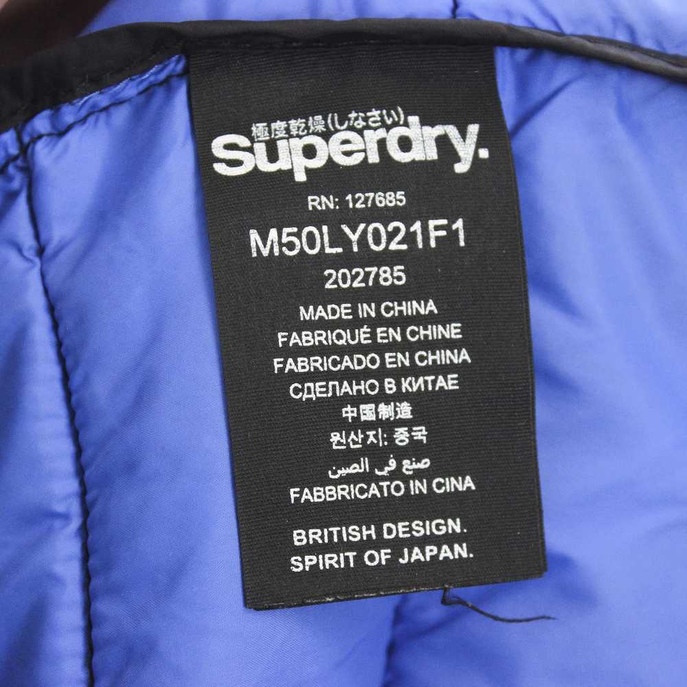 Superdry Fuji Quilted Jacket Light Coat Zip Up Bl… - image 8