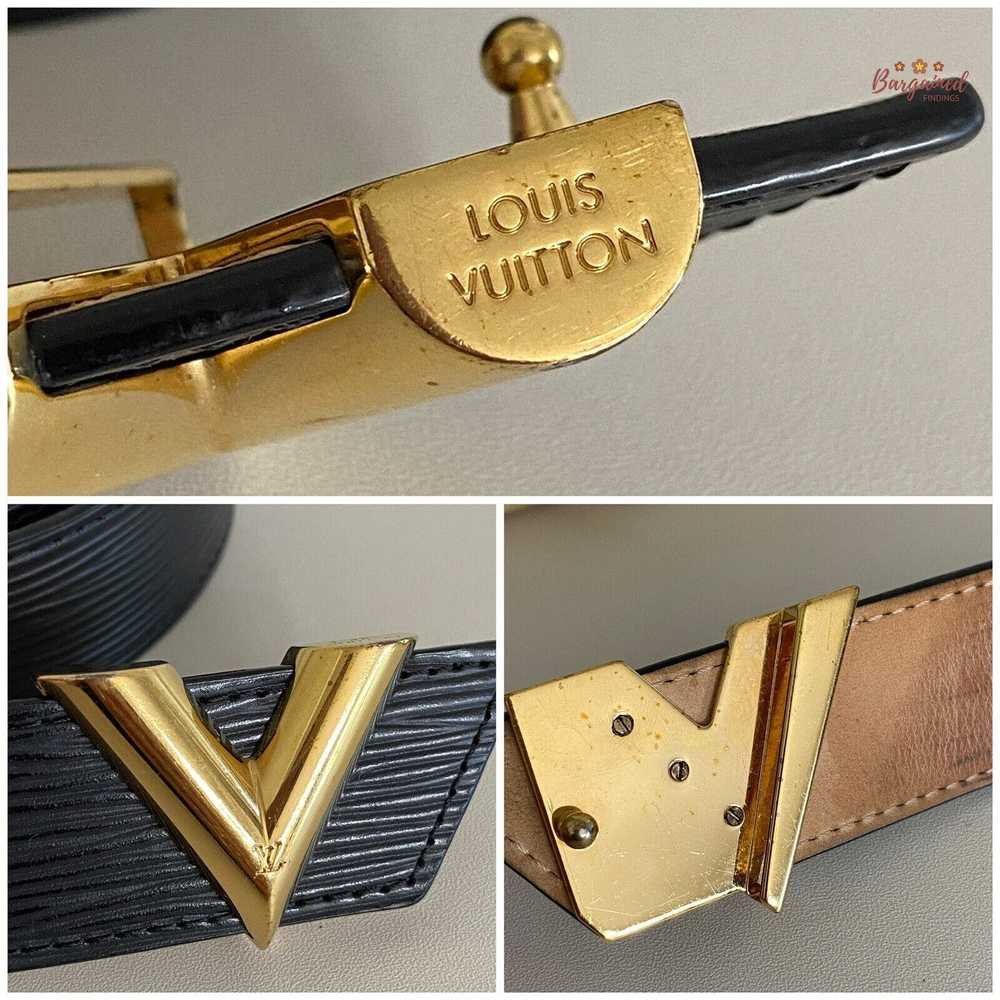 Louis Vuitton Louis Vuitton Black Epi Calfskin Le… - image 10